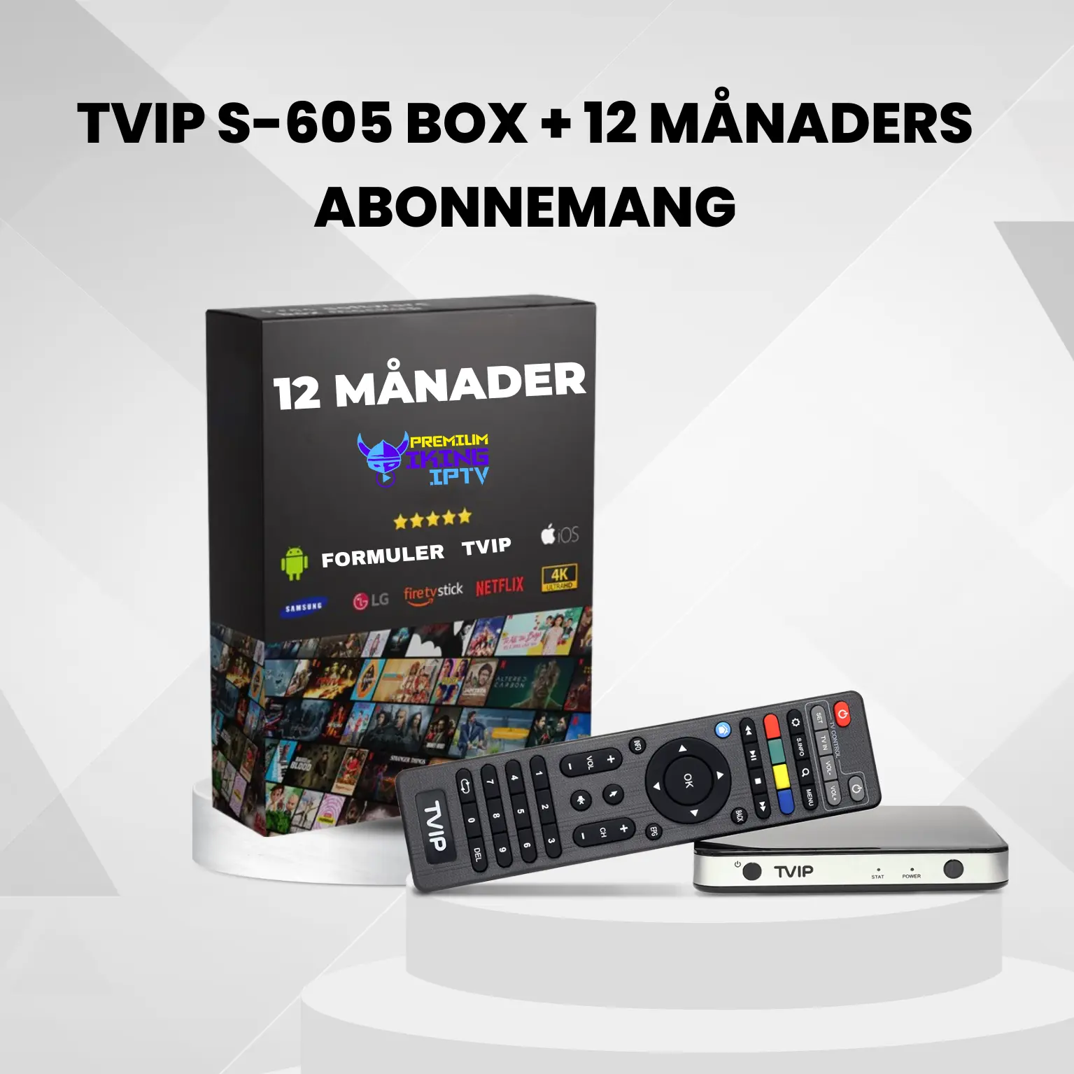 TVIP S-706 Box + 12 Månaders Abonnemang