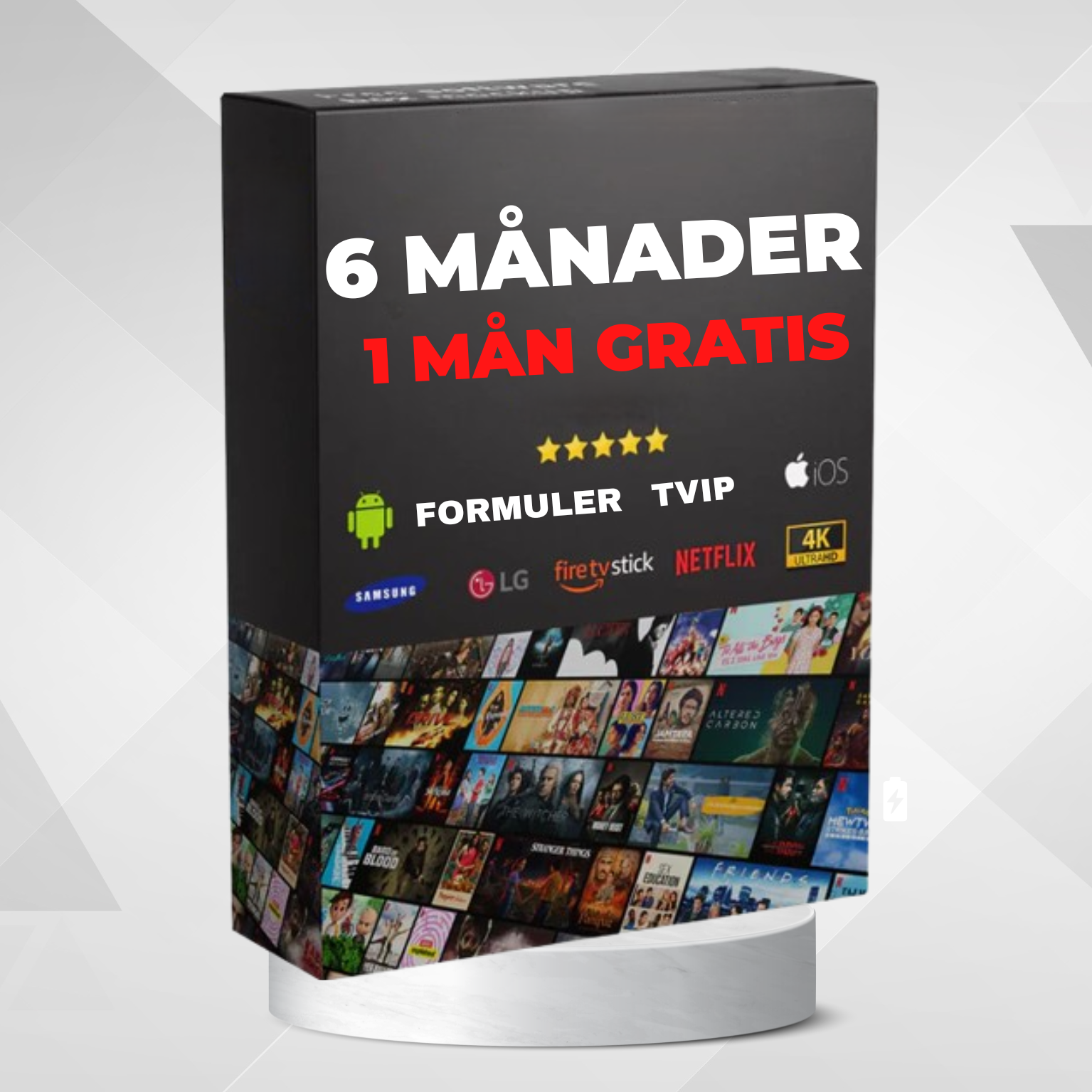 6 Månaders IPTV-Abonnemang (+1 Månad Gratis )