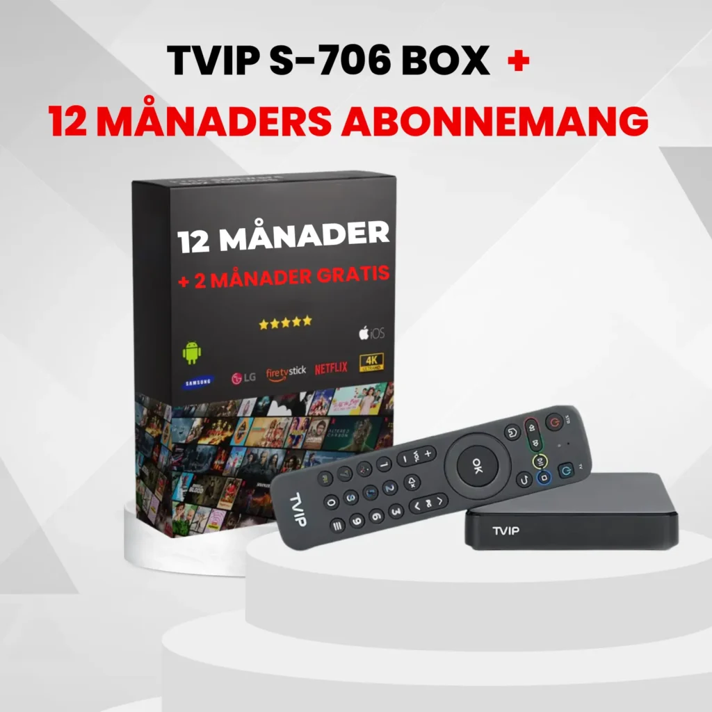 tvip 706 + 12 months subscription